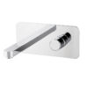 Wall-mounted basin mixer Emmevi Ade 78055, single plate, chrome, standard lever Wall-mounted basin mixer Emmevi Ade 78055, single plate