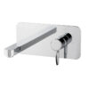 Wall-mounted basin mixer Emmevi Ade 78055, single plate, chrome, holed lever Wall-mounted basin mixer Emmevi Ade 78055, single plate – 2