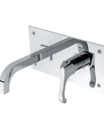 Wall-mounted basin mixer Emmevi Ares 76055, single plate
