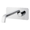 Wall-mounted basin mixer Emmevi Minù 83055, single plate, chrome, standard lever Wall-mounted basin mixer Emmevi Minù 83055, single plate
