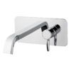 Wall-mounted basin mixer Emmevi Minù 83055, single plate, chrome, holed lever Wall-mounted basin mixer Emmevi Minù 83055, single plate – 2