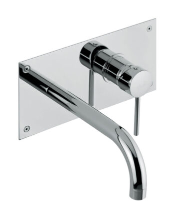 Wall-mounted basin mixer Emmevi Piper 45053, single plate