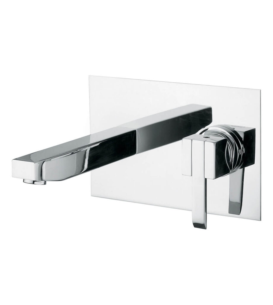 Wall-mounted basin mixer Emmevi Sicily 38055, single plate, chrome Wall-mounted basin mixer Emmevi Sicily 38055, single plate