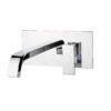Wall-mounted basin mixer Emmevi Siris 47055, single plate, chrome, closed lever Wall-mounted basin mixer Emmevi Siris 47055, single plate – 2
