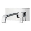 Wall-mounted basin mixer Emmevi Siris 47055, single plate, chrome, holed lever Wall-mounted basin mixer Emmevi Siris 47055, single plate – 3
