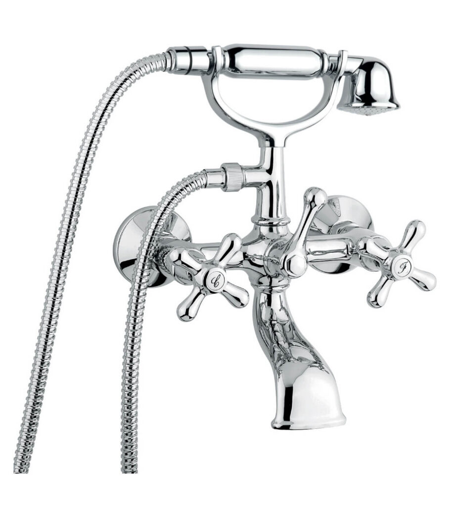 Wall-mounted bath mixer Emmevi Decò Classic 12011, chrome Wall-mounted bath mixer Emmevi Decò Classic 12011