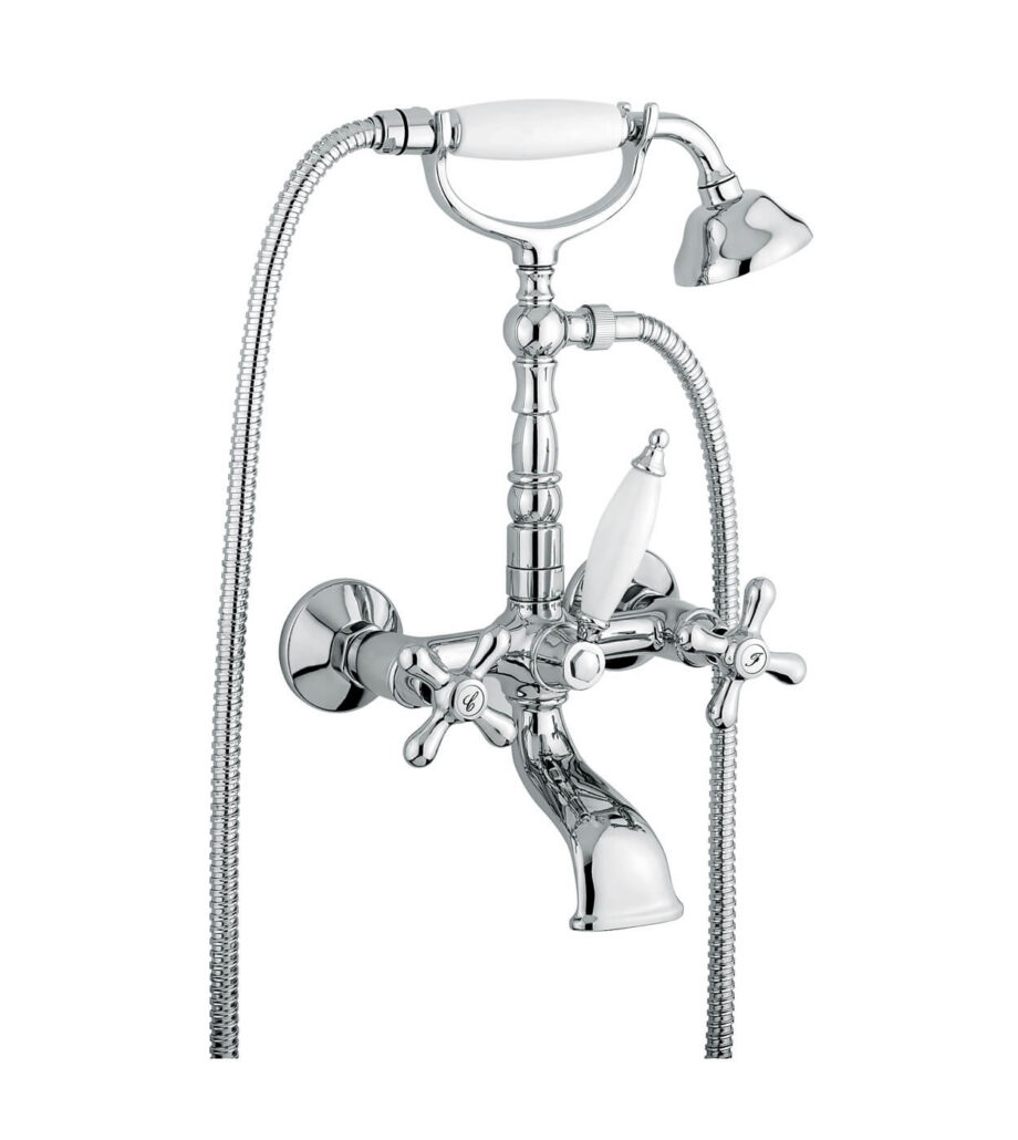 Wall-mounted bath mixer Emmevi Decò Old 12611, chrome Wall-mounted bath mixer Emmevi Decò Old 12611