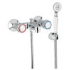 Wall-mounted bath mixer Emmevi Sole 15001, chrome, mixer + shower set Wall-mounted bath mixer Emmevi Sole 15001 – 2