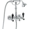 Wall-mounted bath mixer Emmevi The One Atena 98011, chrome, with black crystal Wall-mounted bath mixer Emmevi The One Atena 98011 – 3
