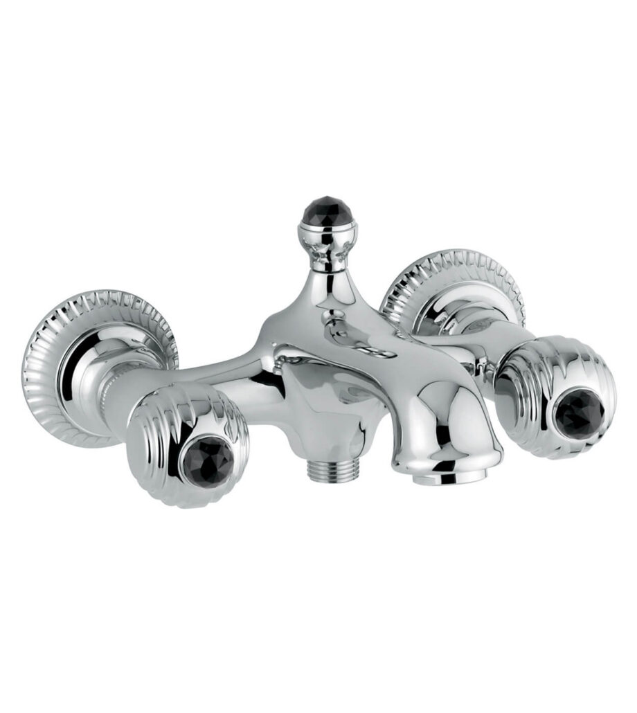 Wall-mounted bath mixer Emmevi The One Cloe 98001, chrome, with black crystal, mixer only Wall-mounted bath mixer Emmevi The One Cloe 98001 – 5