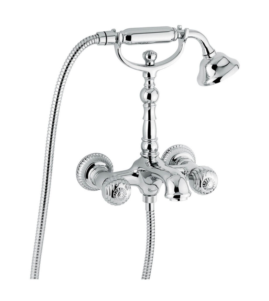 Wall-mounted bath mixer Emmevi The One Cloe 98011, chrome, without crystal Wall-mounted bath mixer Emmevi The One Cloe 98011