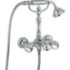 Wall-mounted bath mixer Emmevi The One Leda 98011, chrome, with clear crystal Wall-mounted bath mixer Emmevi The One Leda 98011 – 2