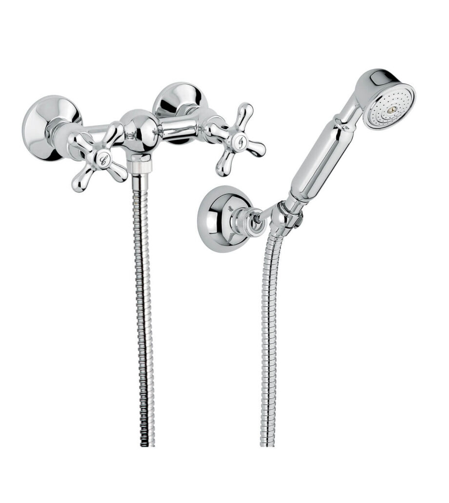 Wall-mounted shower mixer Emmevi Decò Classic 12002, chrome, mixer + shower set Wall-mounted shower mixer Emmevi Decò Classic 12002 – 2