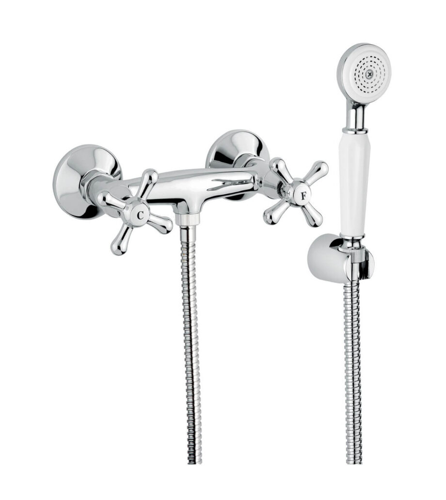 Wall-mounted shower mixer Emmevi Stella 17002, chrome, mixer + shower set Wall-mounted shower mixer Emmevi Stella 17002 – 2