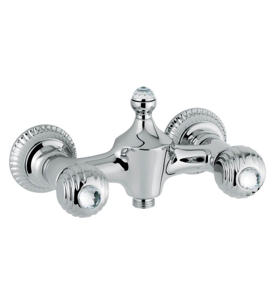 Wall-mounted shower mixer Emmevi The One Cloe 98002, chrome, with clear crystal, mixer only Wall-mounted shower mixer Emmevi The One Cloe 98002 – 3