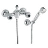 Wall-mounted shower mixer Emmevi The One Cloe 98002, chrome, with black crystal, mixer + shower set Wall-mounted shower mixer Emmevi The One Cloe 98002 – 6