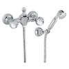 Wall-mounted shower mixer Emmevi The One Leda 98002, chrome, with clear crystal, mixer + shower set Wall-mounted shower mixer Emmevi The One Leda 98002 – 4