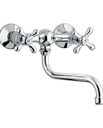 Wall-mounted two-handle kitchen mixer Emmevi Decò Classic 12005S