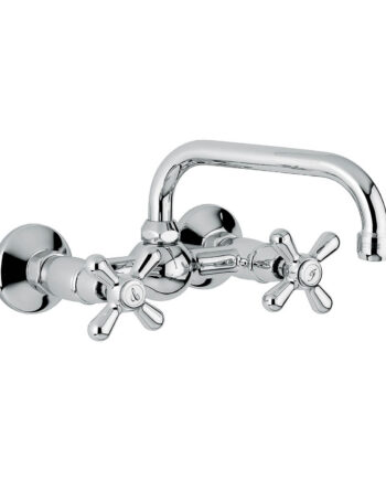 Wall-mounted two-handle kitchen mixer Emmevi Decò Classic 12005U