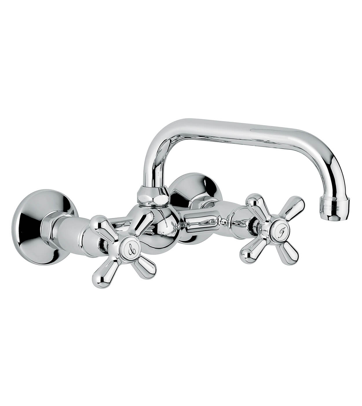 Wall-mounted two-handle kitchen mixer Emmevi Decò Classic 12005U