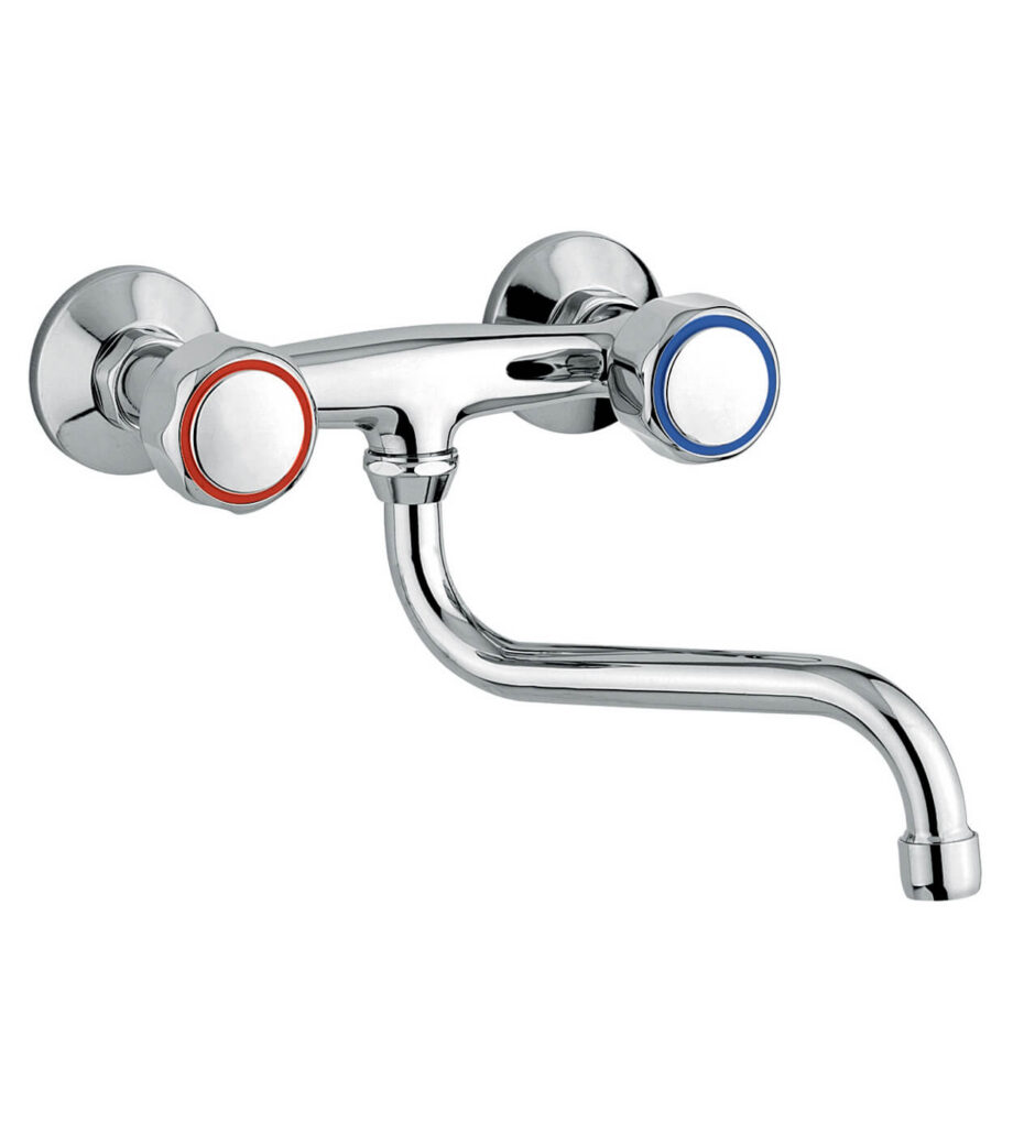 Wall-mounted two-handle kitchen mixer Emmevi Sole 15005S