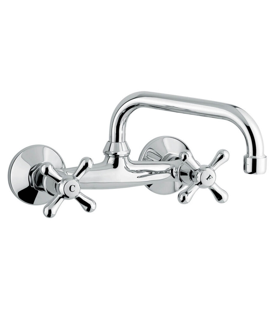 Wall-mounted two-handle kitchen mixer Emmevi Stella 17005U, chrome Wall-mounted two-handle kitchen mixer Emmevi Stella 17005U