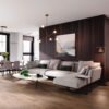 Walnut Parquet Flooring Esta City extra matt lacquered – close-up Walnut Parquet Flooring Esta City extra matt lacquered – 2