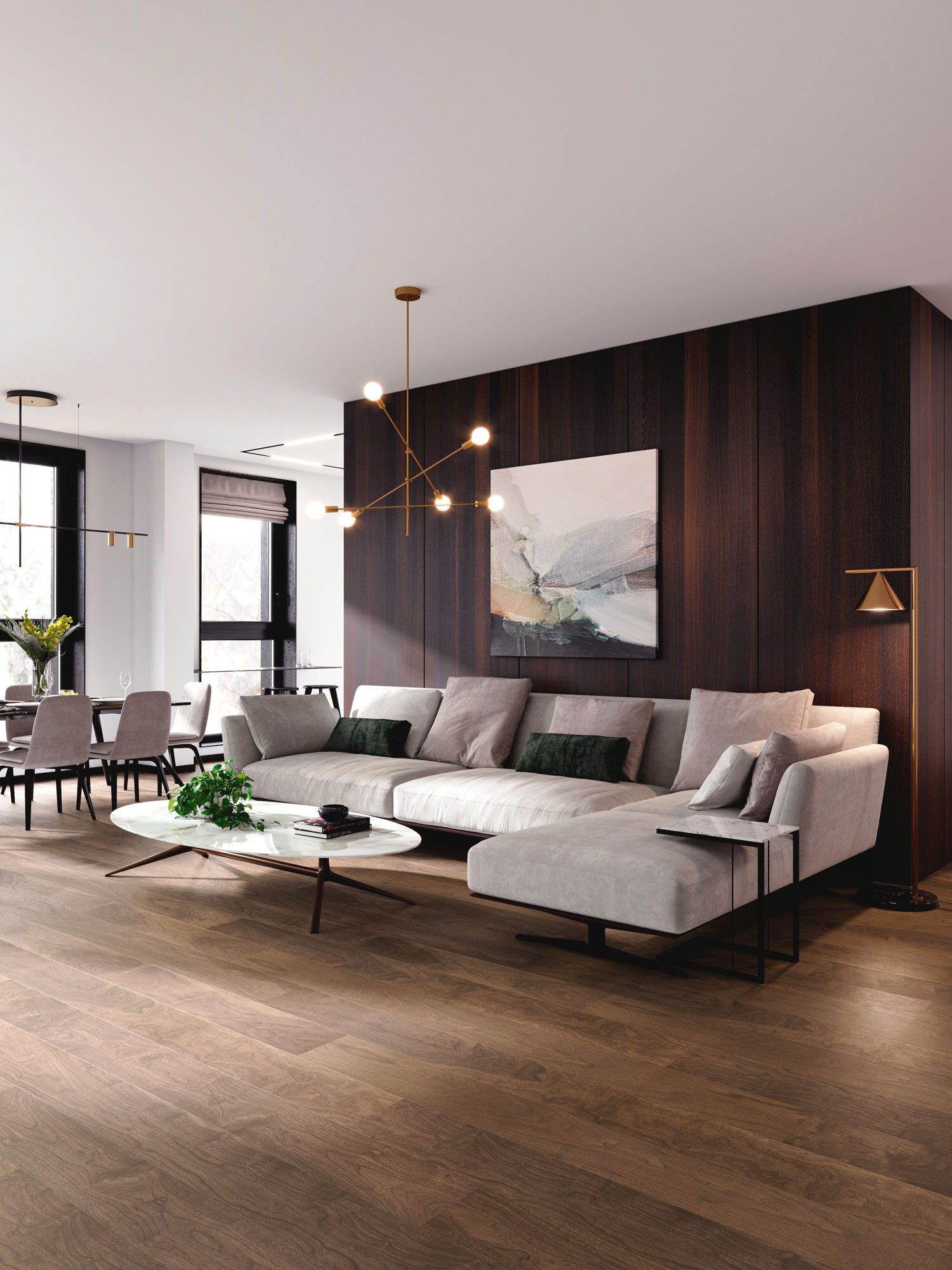 Walnut Parquet Flooring Esta City extra matt lacquered – 2