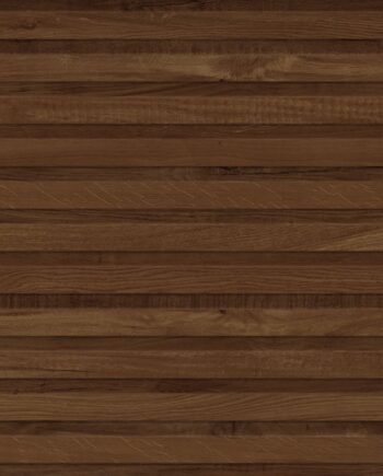 Wood effect relief porcelain wall tile Tau Eternal Teka, 60x120 cm, teak, rectified