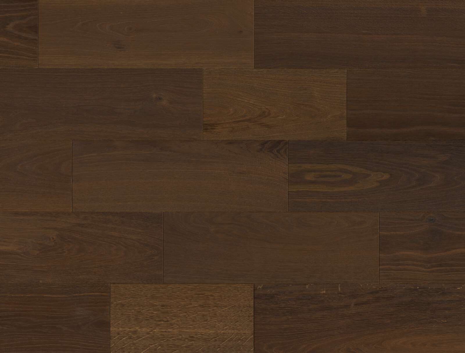 Wooden Flooring Bauwerk Formpark Mini 380 Smoked Oak 14 oiled deep brushed