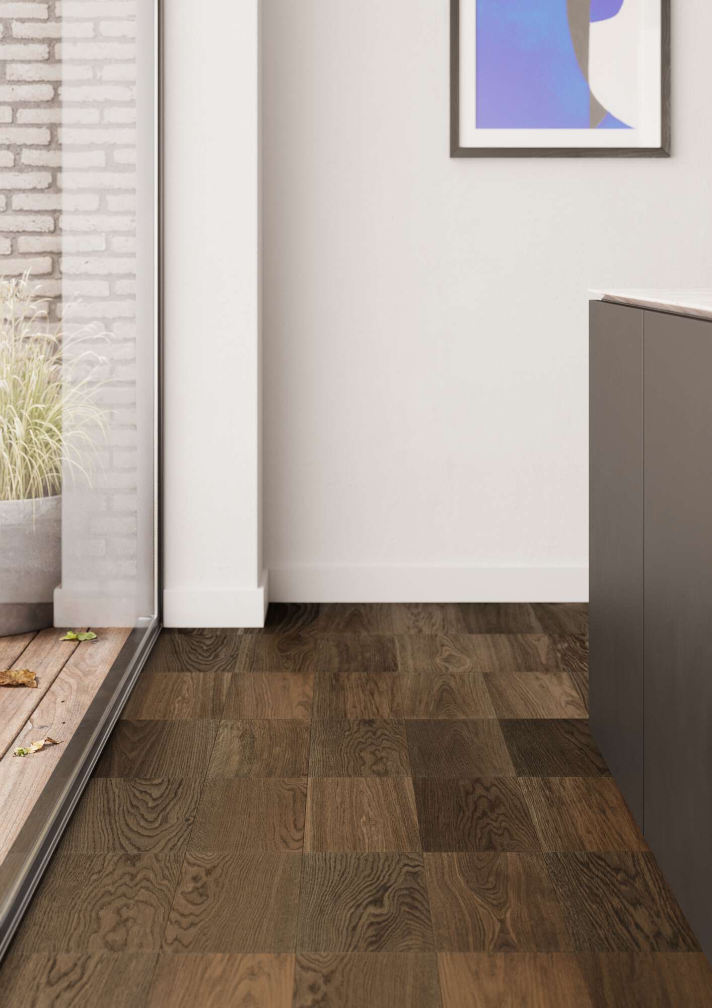 Wooden Flooring Bauwerk Formpark Mini 570 Smoked Oak 14 oiled deep brushed – 3