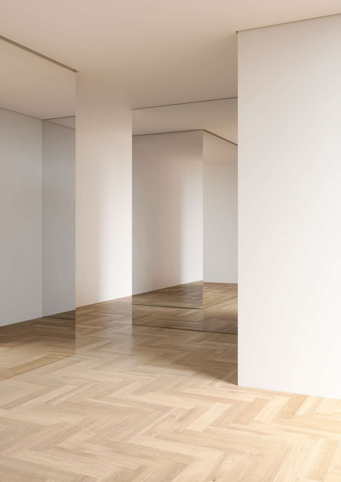 Wooden Flooring Bauwerk Formpark Quadrato Oak Crema 14 B-Protect brushed – 3