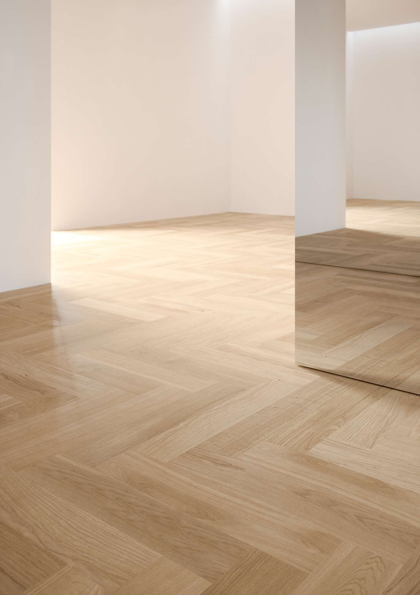 Wooden Flooring Bauwerk Formpark Quadrato Oak Crema 14 B-Protect brushed – 4