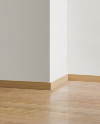 Wooden skirting board Quick-Step White Daisy Oak Extra Matt for parquet, veneered, 16x80x2400 mm